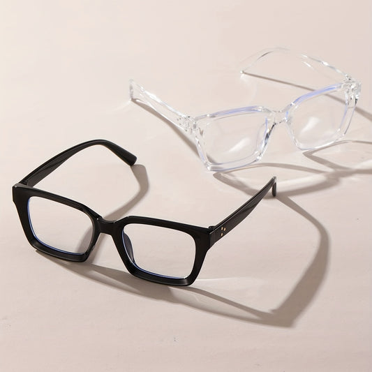 Clear Lens Glasses Square Eyewear Anti Light Eyeglasses