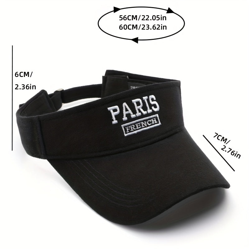 Men's Street Letter Embroidery Sun Protection Cap