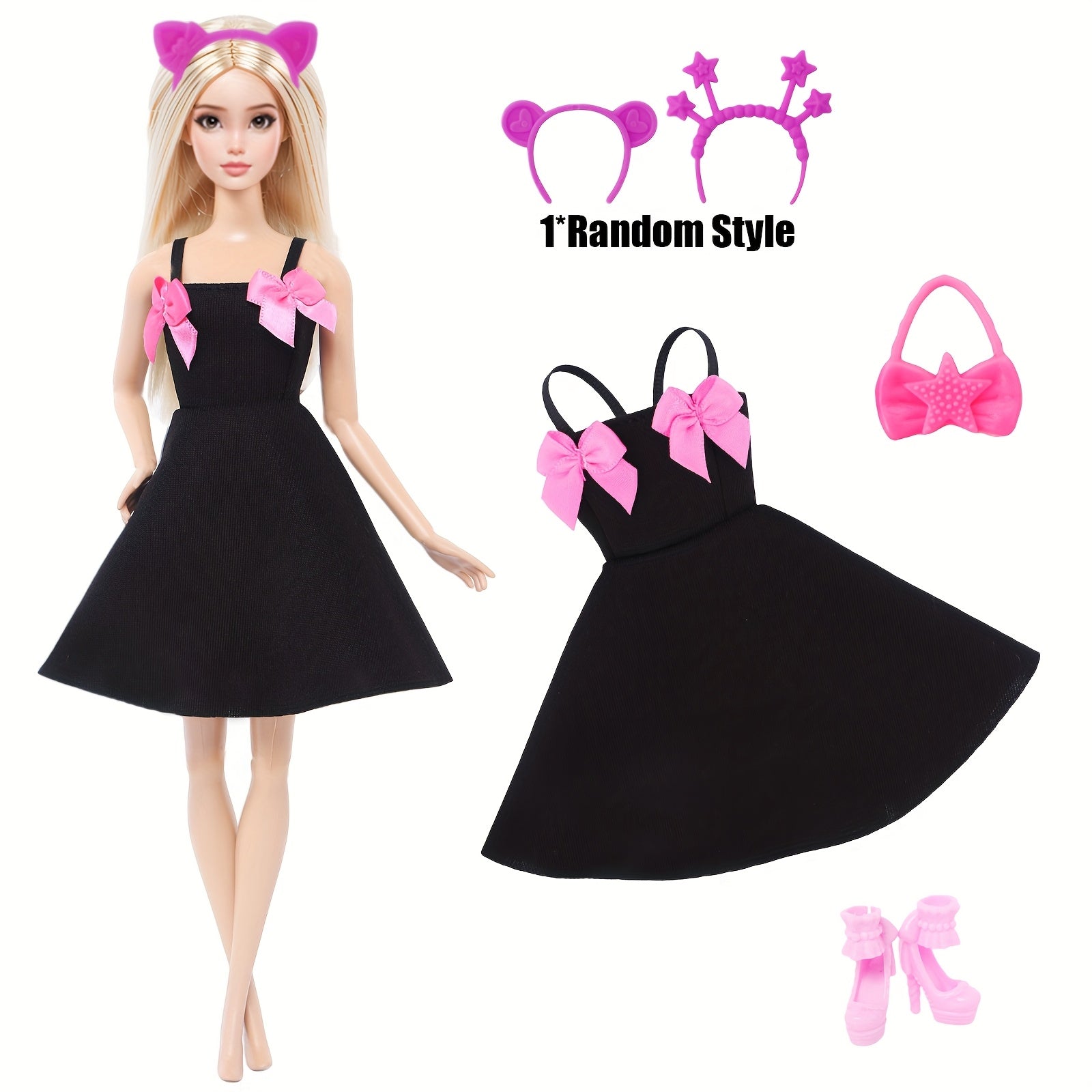 Princess Doll Clothes & Accessories for 11.5 inch Dolls - 4pcs/8pcs - 1/6 Scale