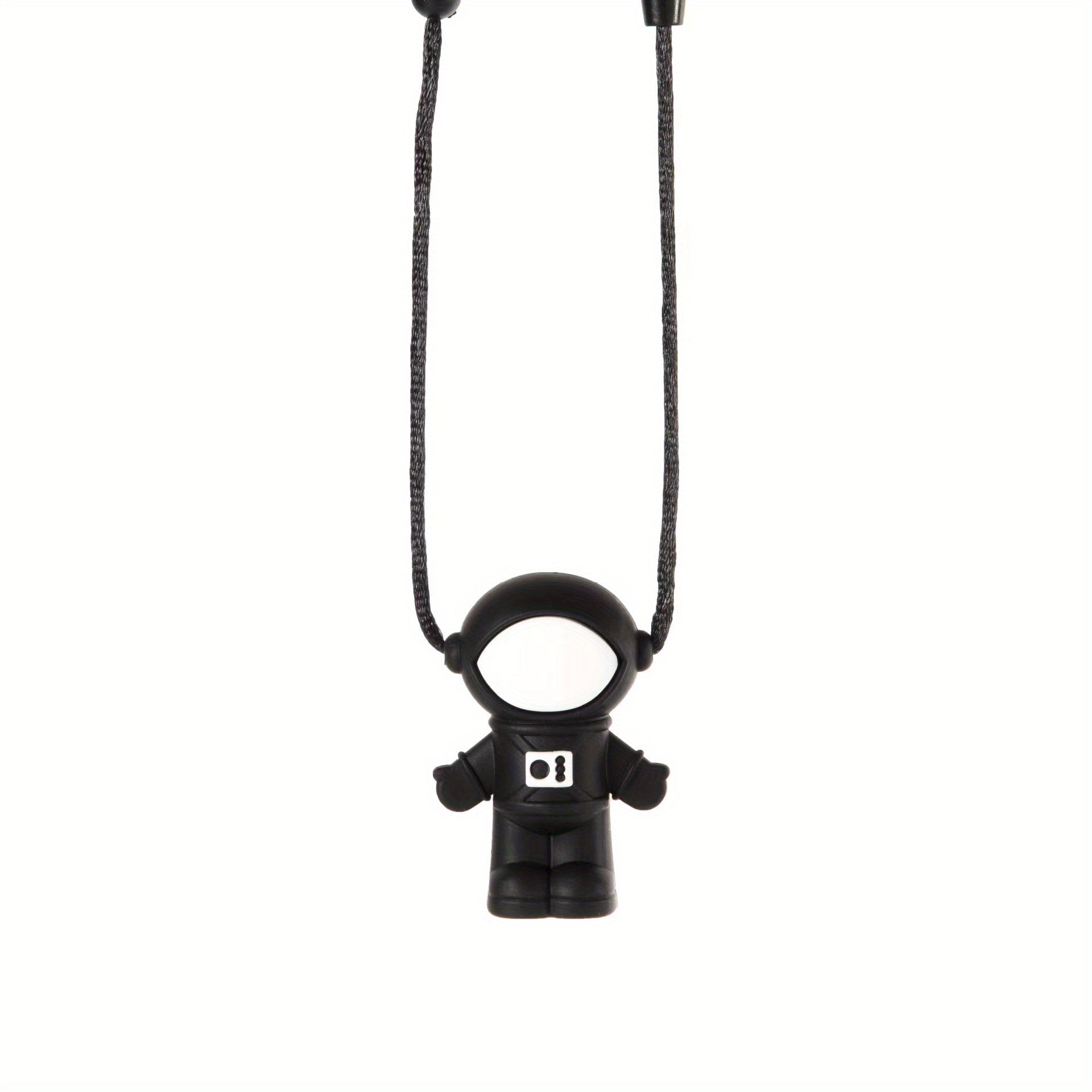 Planet Spaceman Silicone Chewing Pendant Baby Teething Sensory Necklace