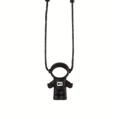 Planet Spaceman Silicone Chewing Pendant Baby Teething Sensory Necklace