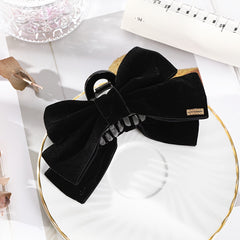 Velvet Bow Hair Claw Clip Non Slip Strong Hold Grip Hair Jaw Clip