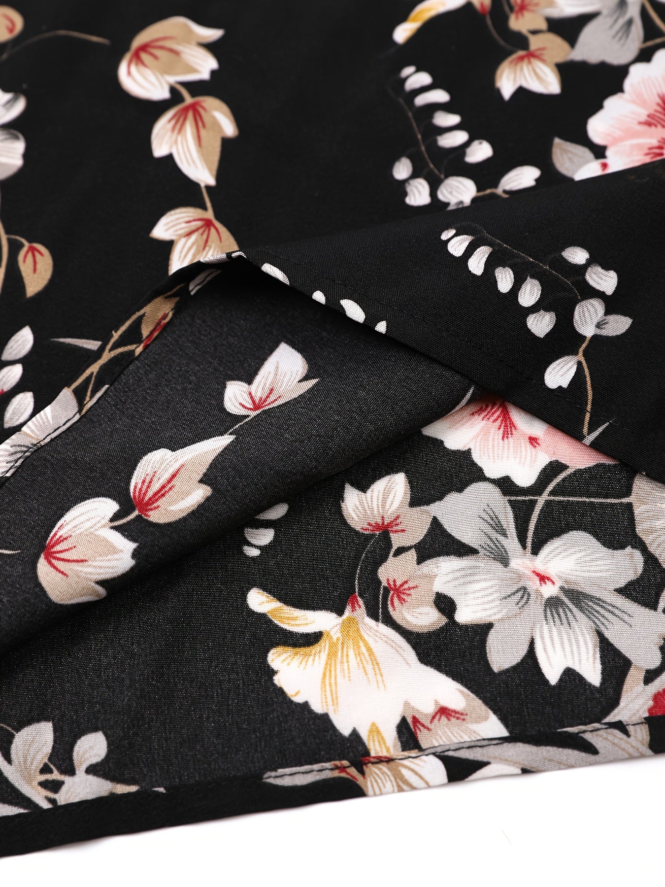 Women's Plus Floral Print Wide Leg Trousers