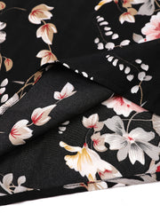 Women's Plus Floral Print Wide Leg Trousers