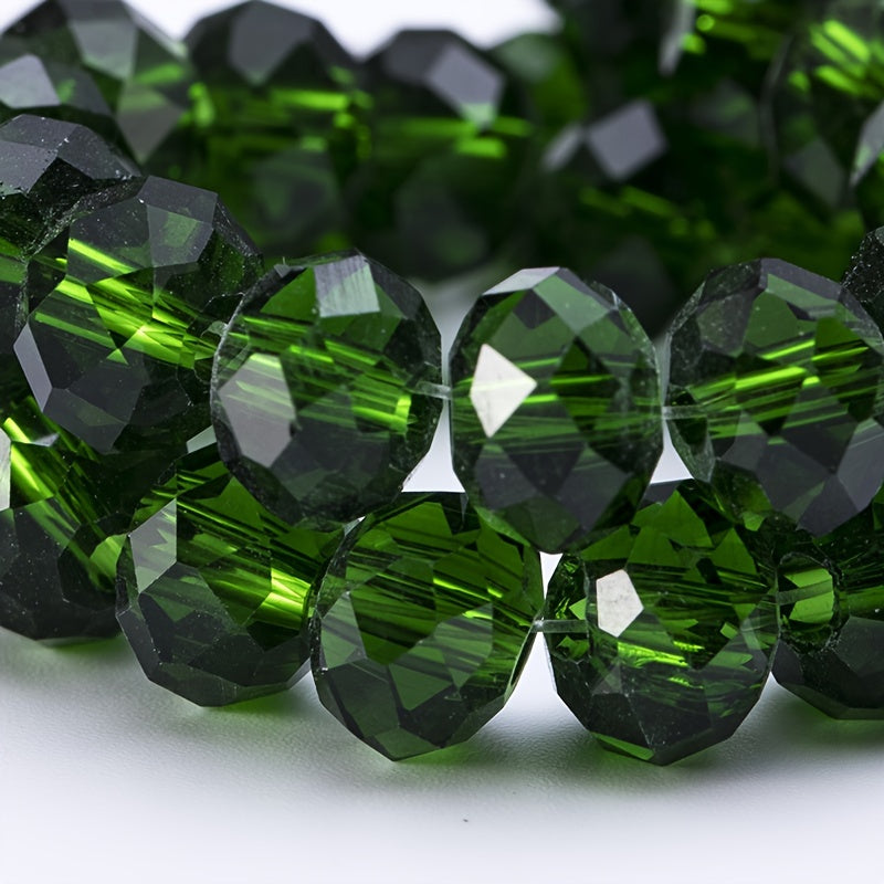 Crystal Glass Faceted Spacer Beads 4 6 8mm DIY Jewelry Making Craft Supplies