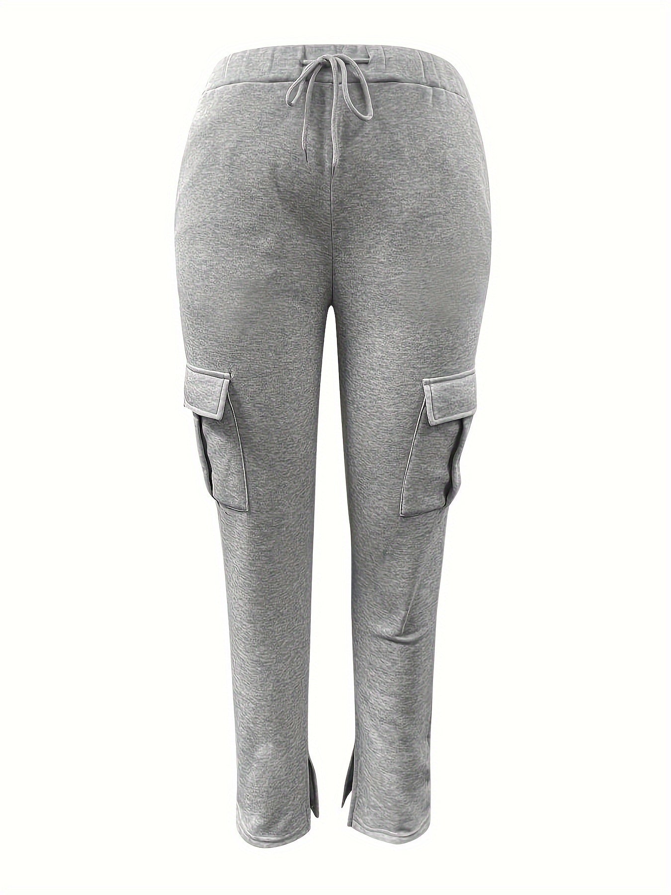  Elastic Drawstring Cargo Trousers
