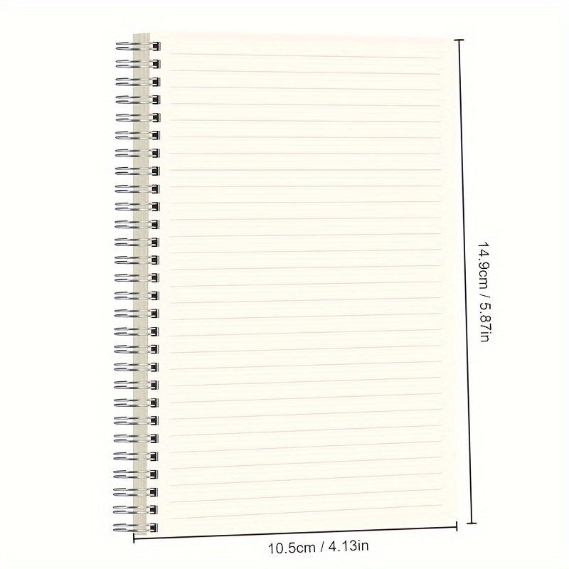A6 Horizontal Line Coil Student Notebook with Strap