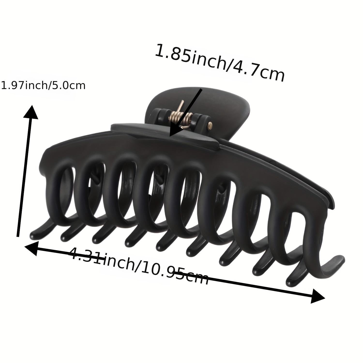 4 Large Hair Claw Clips Non-slip Strong Hold Jaw Clip Hair