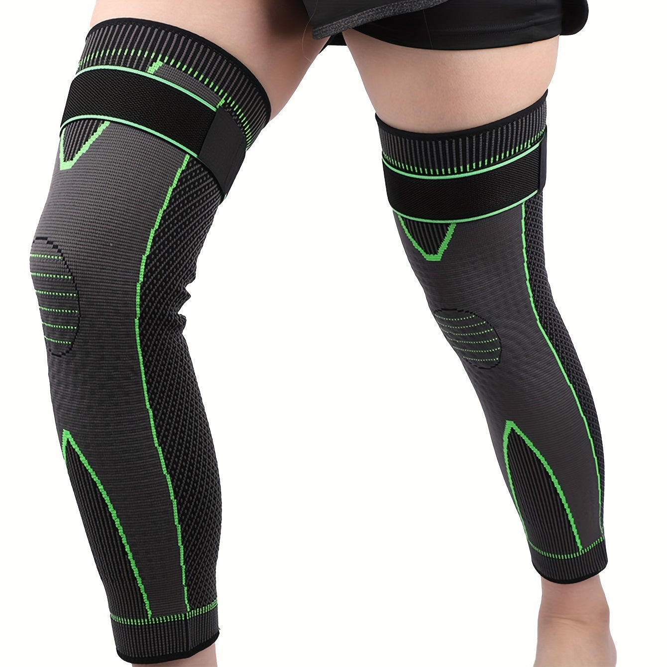 Compression Knee Long Strap Warm Knee Pads for Sports