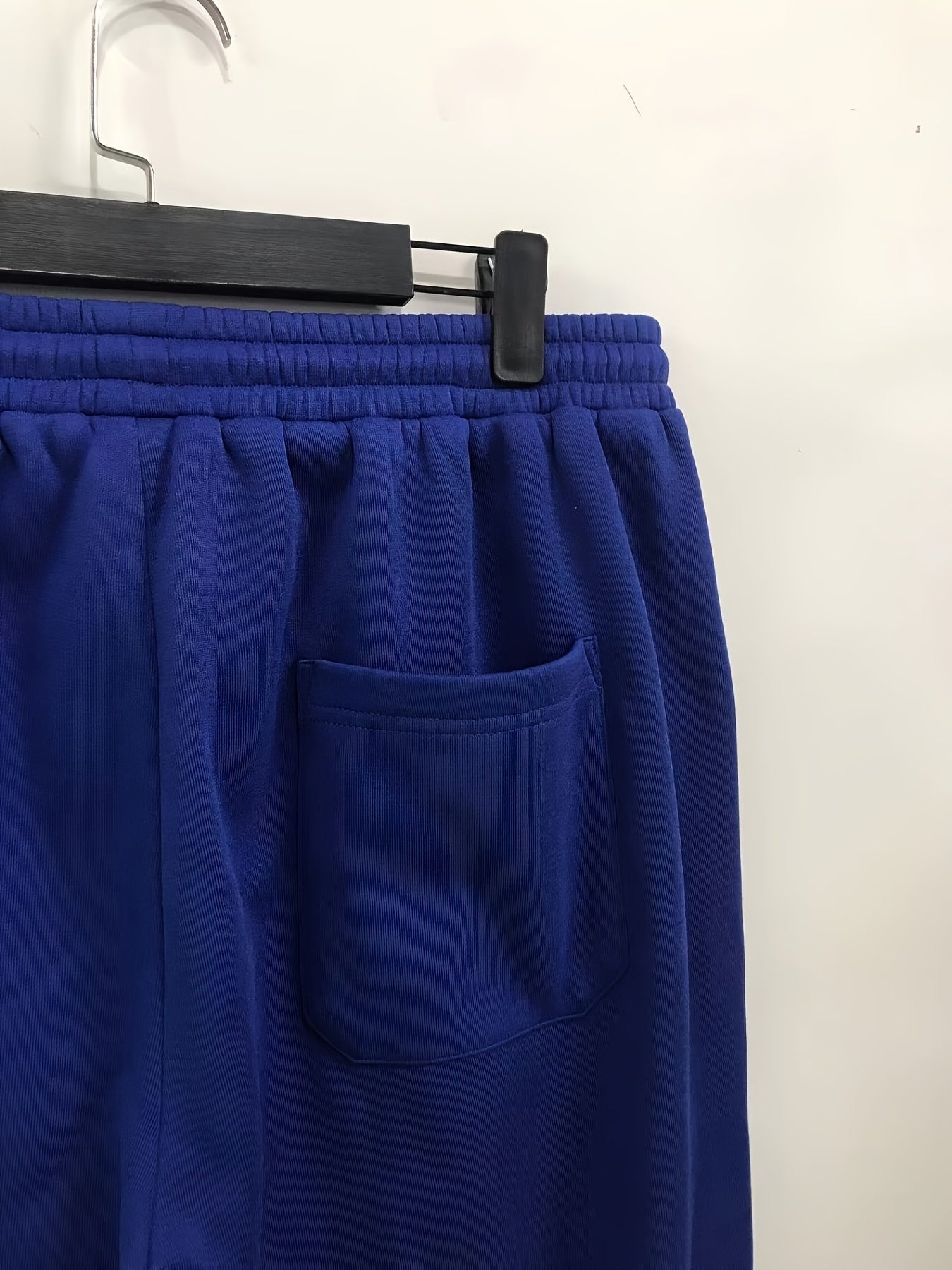 Women's Plus Size Casual Pants: Letter Graphic Drawstring Waist Loose Trousers