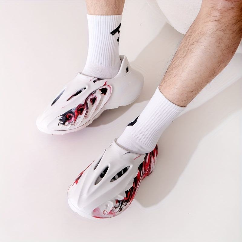 Men's Camo Tie Dye Slip On Clog Sandals