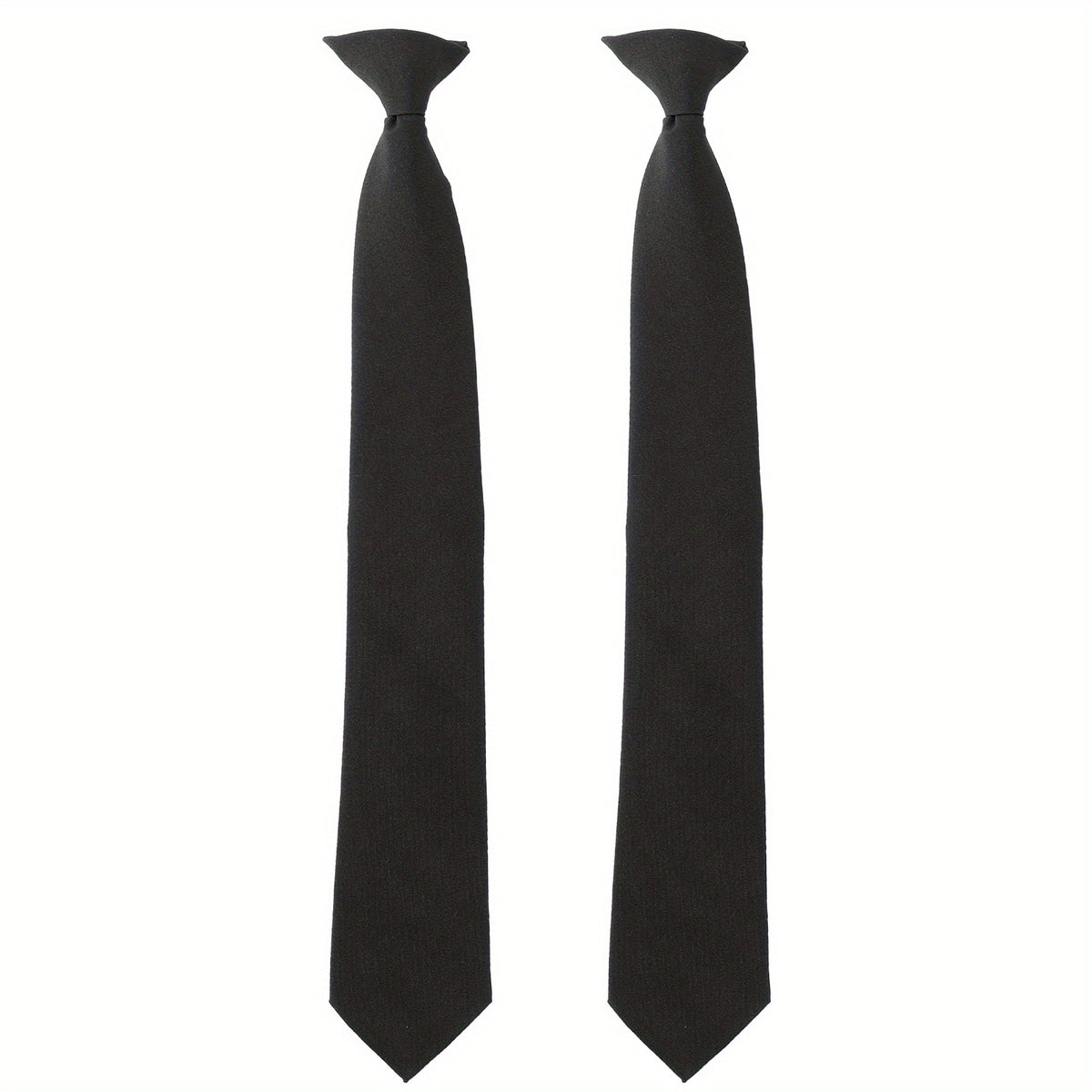 2pcs Men's Clip On Ties Neckties Business Banquets Parties Weddings