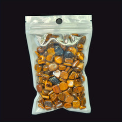 2OZ 4OZ Natural Tiger's Eye Rough Stones for Tumbling Wicca Reiki Healing