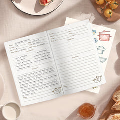Large Size B5 Blank Recipe Book for 80 Recipes