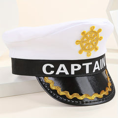 Embroidered Sailor Hat Cosplay Party Accessory Navy Cap