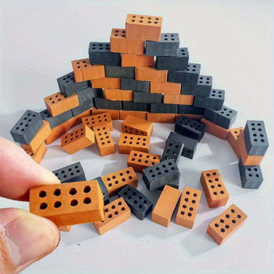 100pcs 1 12 Mini Bricks Crafts DIY House Building Model Clay Wall Decor Toy