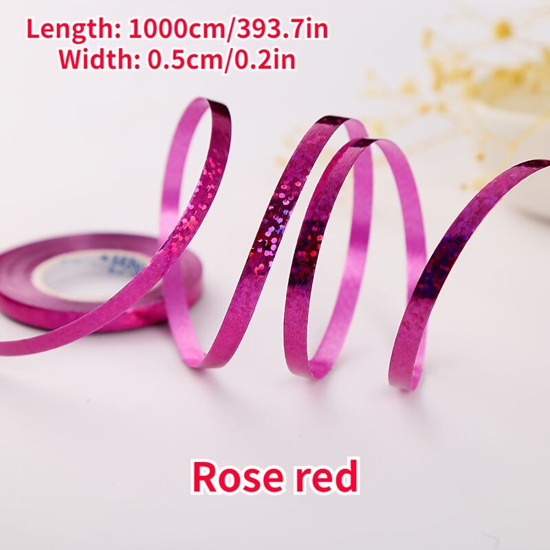 10 Rolls Balloon Ribbon Party Wedding Accessorie Balloon Chain Satin Ribbons