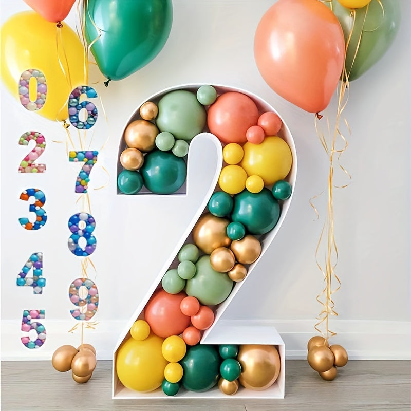 DIY Number Balloon Filler Box - Party/Wedding Decor - Various Colors