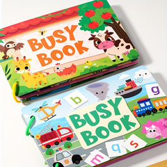 Colorful Interactive Busy Book for Kids - Educational Paperback