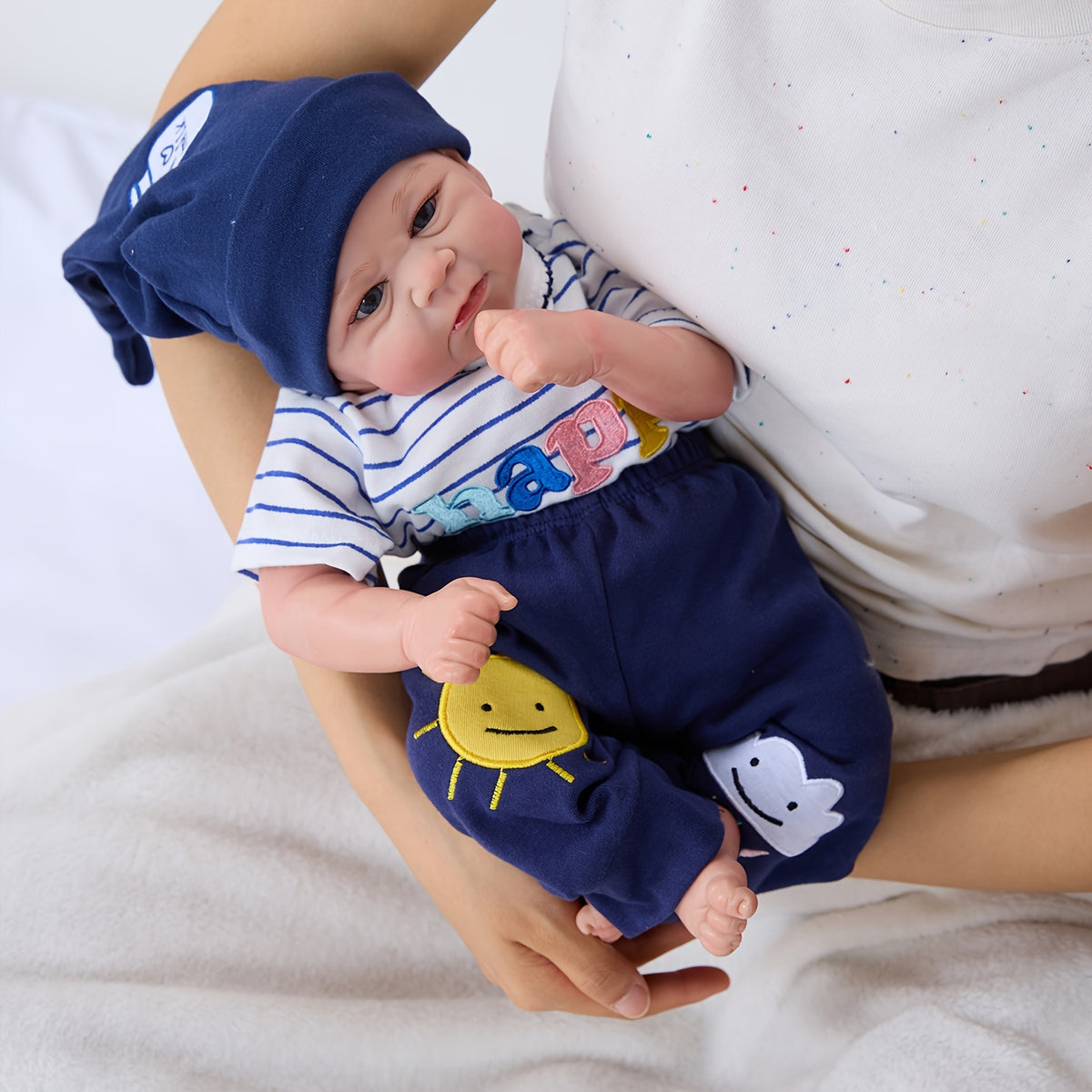 Reborn Youngsters Doll Soft Cloth Body Realistic Expressions
