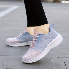 Women's Contrast Running Shoes Lightweight Breathable Sports Sneakers