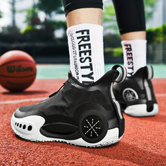 Men's Zipper Basketball Shoes Non Slip Sneakers