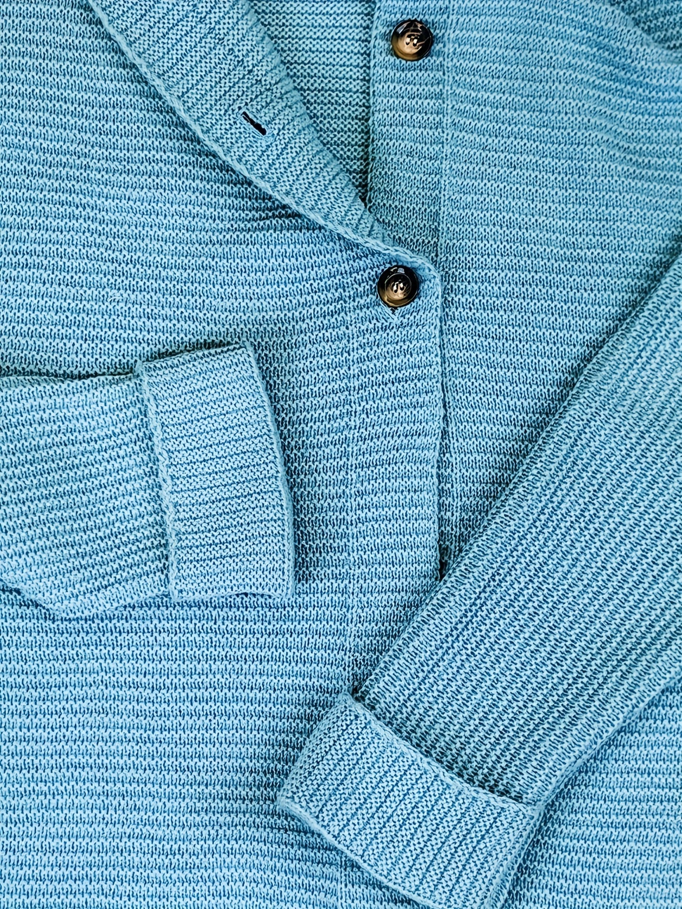  Solid Button Up Hooded Cardigan