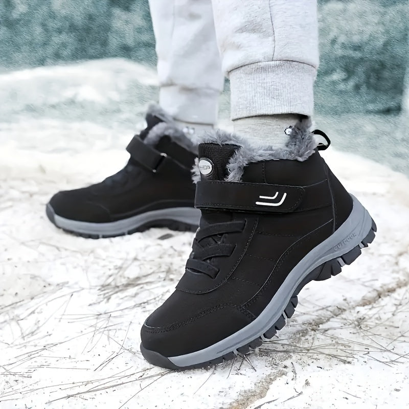 Thermal Non Slip Tactical Hiking Shoes Fastener Ankle Boots
