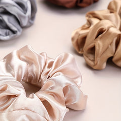 12pcs Mixed Satin Hair Tie Elastic Scrunchie Hair Rope Accessory