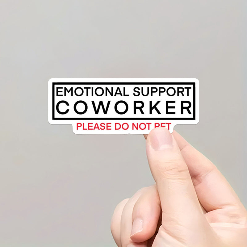 Emotional Support Colleague Stickers Decorative Decals Car Decal Art