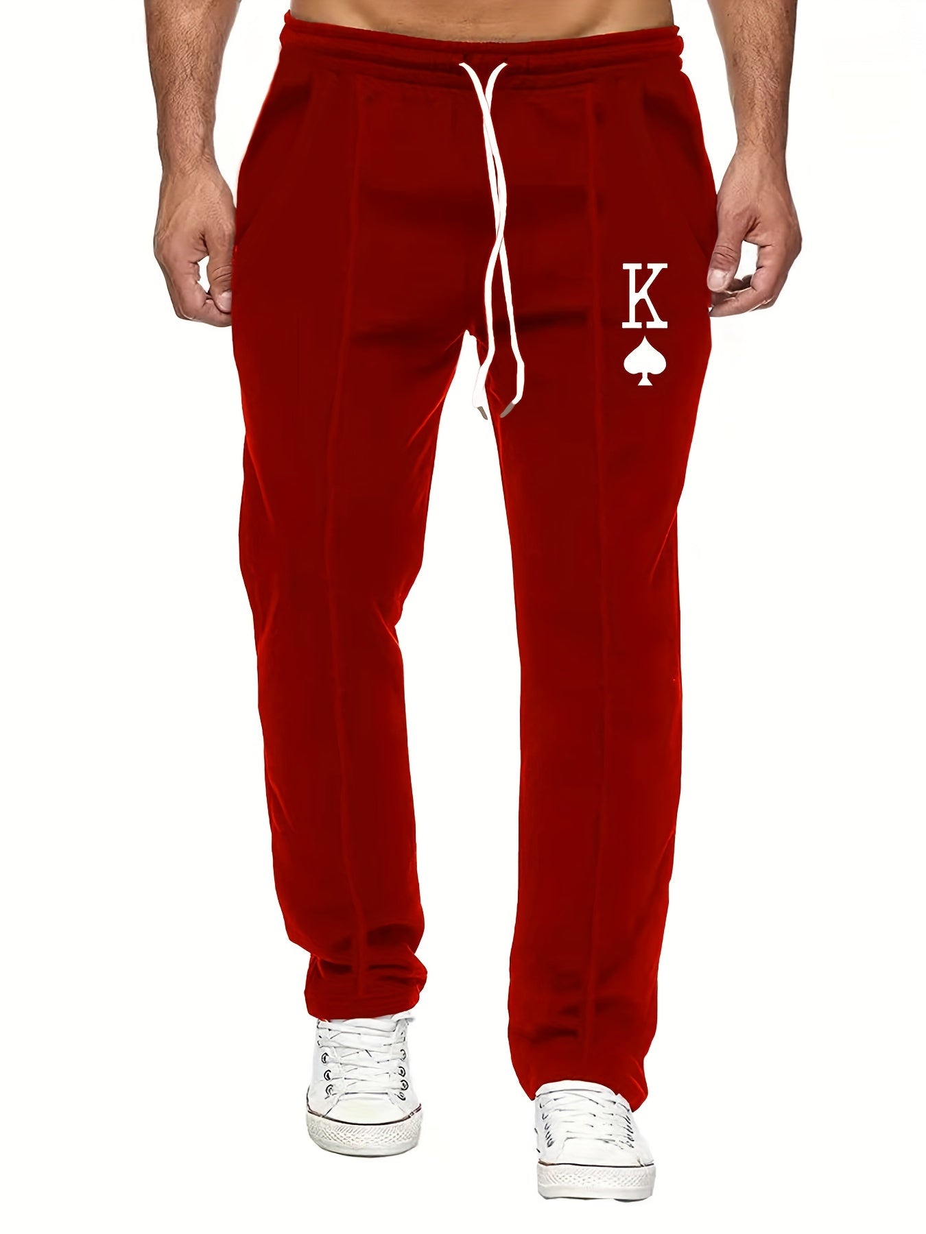 Spade K Graphic Drawstring Pants Men s Pants For Spring Summer Outdoor