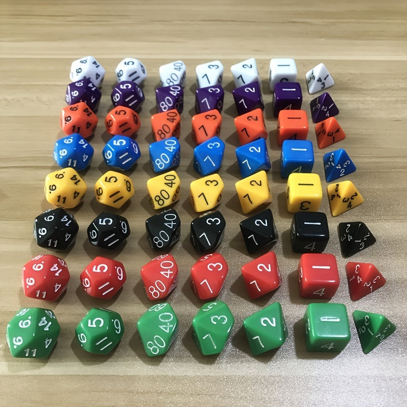 7 Pack Double Sided Dice Set for RPG & Entertainment Games