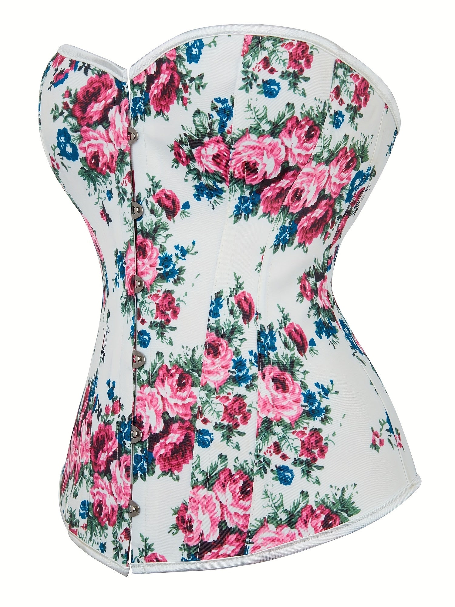 Floral Print Corset Tummy Control Body Shaper Lingerie