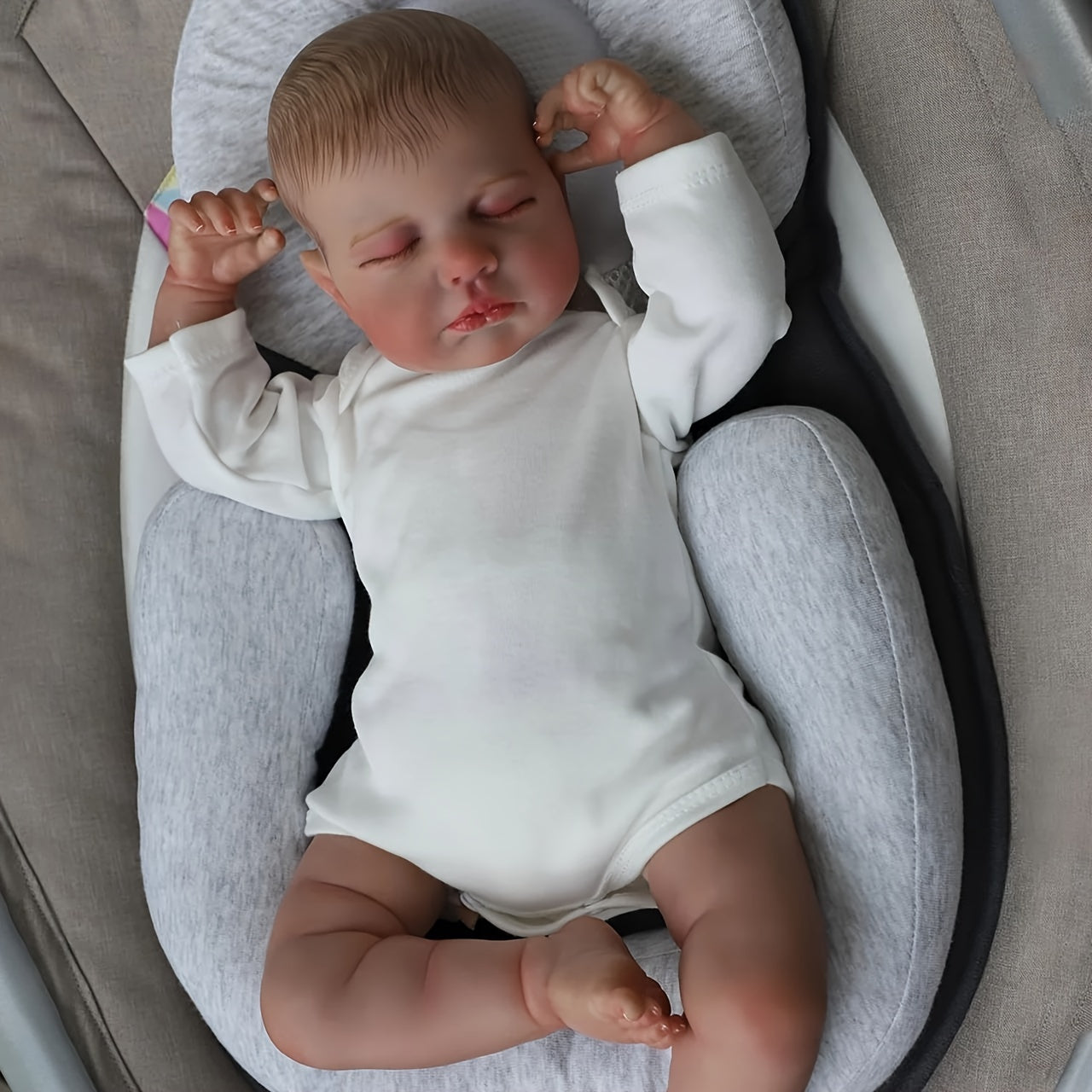 Realistic Rebirth Doll Sleep Boy 55cm Soft Vinyl Neonatal Doll