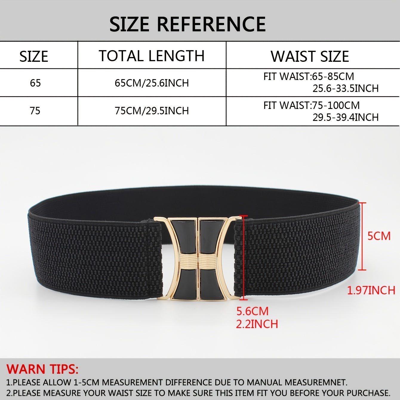 Women's Wide Elastic Decorative Belt for Dress Skirt Coat