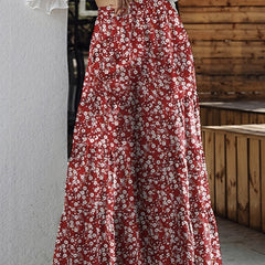  Boho Pants Women's Plus Ditsy Floral Print