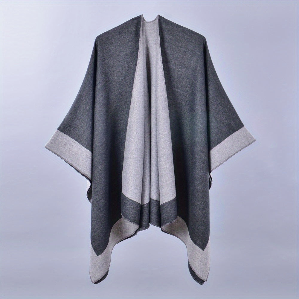 Double Large Shawl Classic Cashmere Tassel Warm Cape Scarf Blanket Wraps