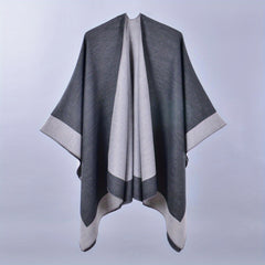 Double Large Shawl Classic Cashmere Tassel Warm Cape Scarf Blanket Wraps