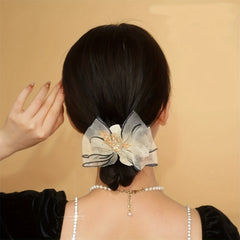 Mesh Hair Tie Back Head Elastic Scrunchie Head Jewelry Hair Accessories