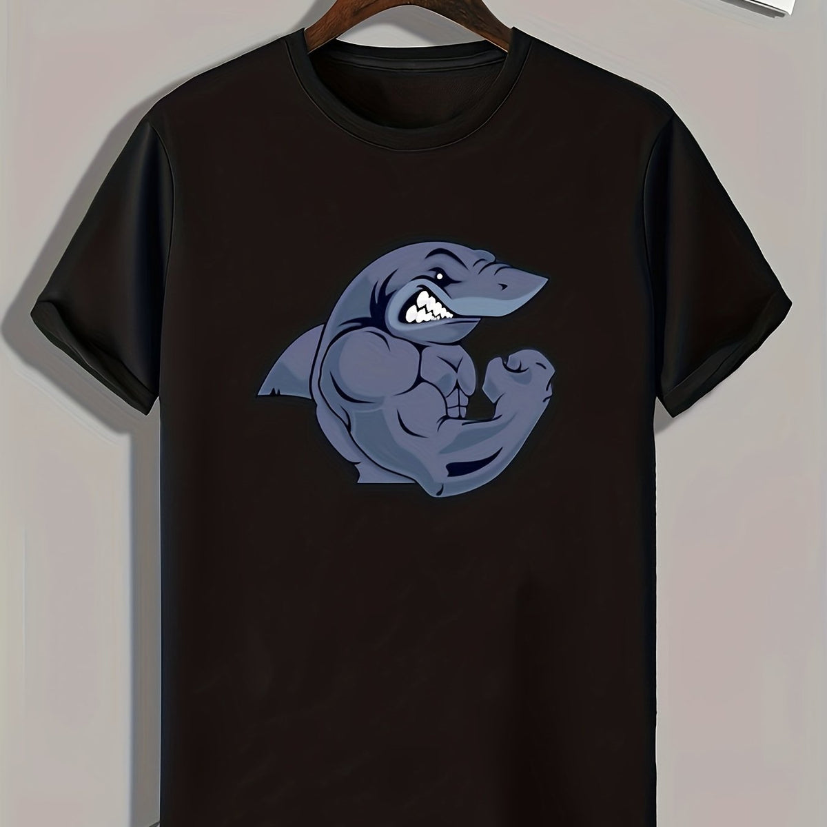 Animal Muscle Print Men's T-shirt for Summer