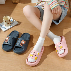 Baby Girls Cartoon Open Toe Slippers Non Slip Lightweight Slippers
