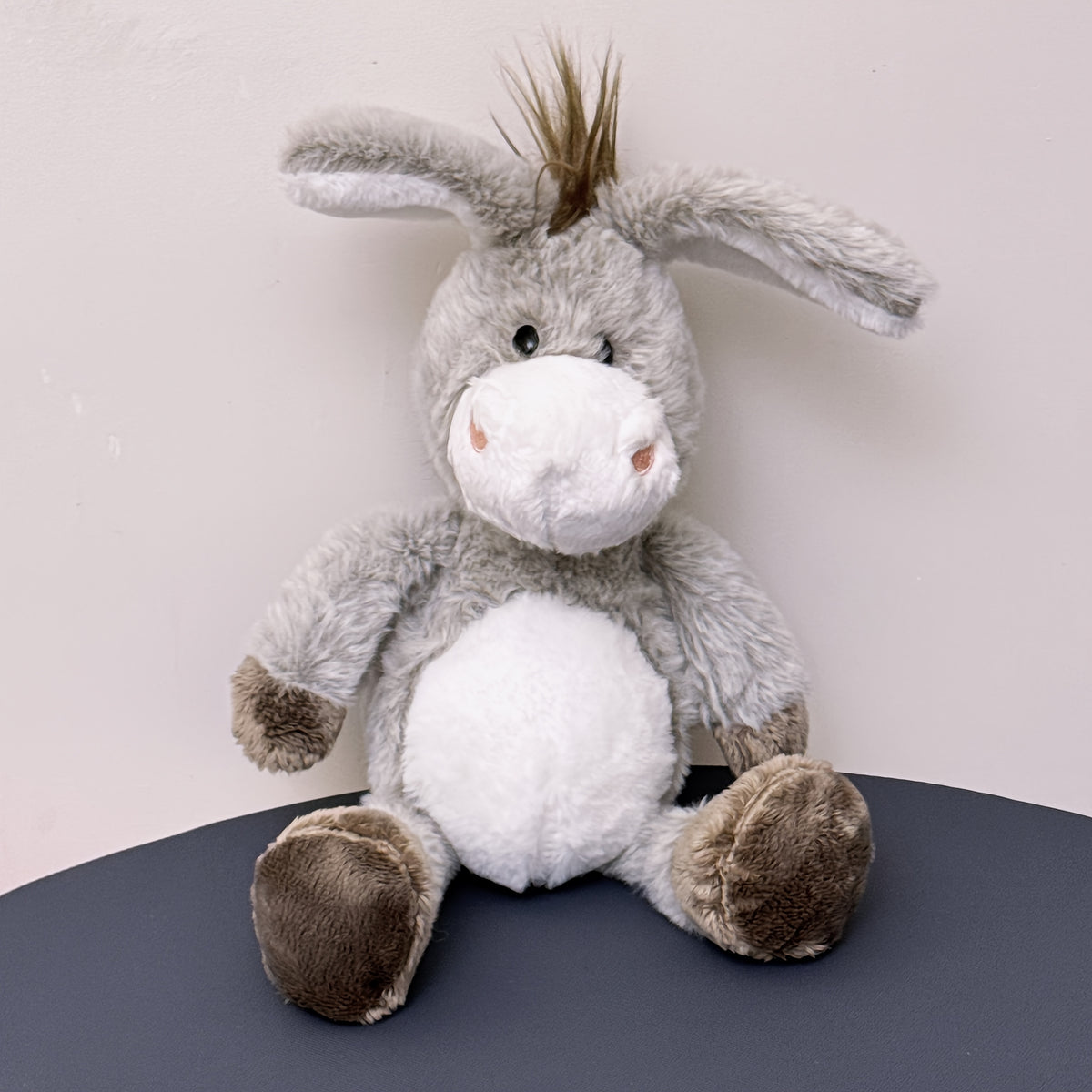 Grey Donkey Plush Stuffed Animal Soft Hugging Donkey Doll