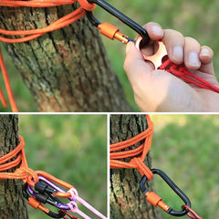 4pcs Aluminum Alloy Carabiner Hook for Outdoor Activities