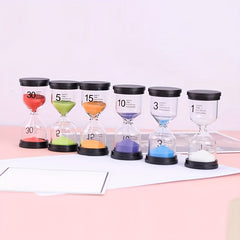 6pcs Hourglass Timer Creative Decoration Of Quicksand Bottle