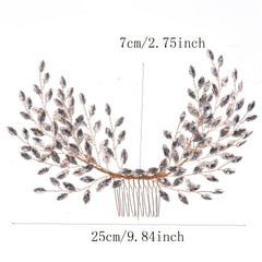 Wedding Rhinestone Hair Comb Bride Head Ornaments
