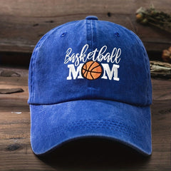 Basketball Mom Embroidered Baseball Cap Distressed Dad Hat