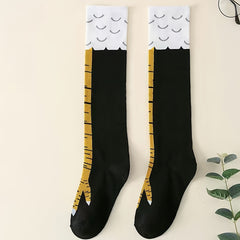 Men's Funny Animal Claw Knee High Socks 2 Pairs