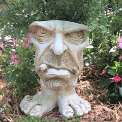 Funny Muggle Face Succulent Planter Resin Head Planters