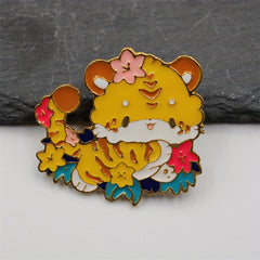Tiger Shape Brooch For Men