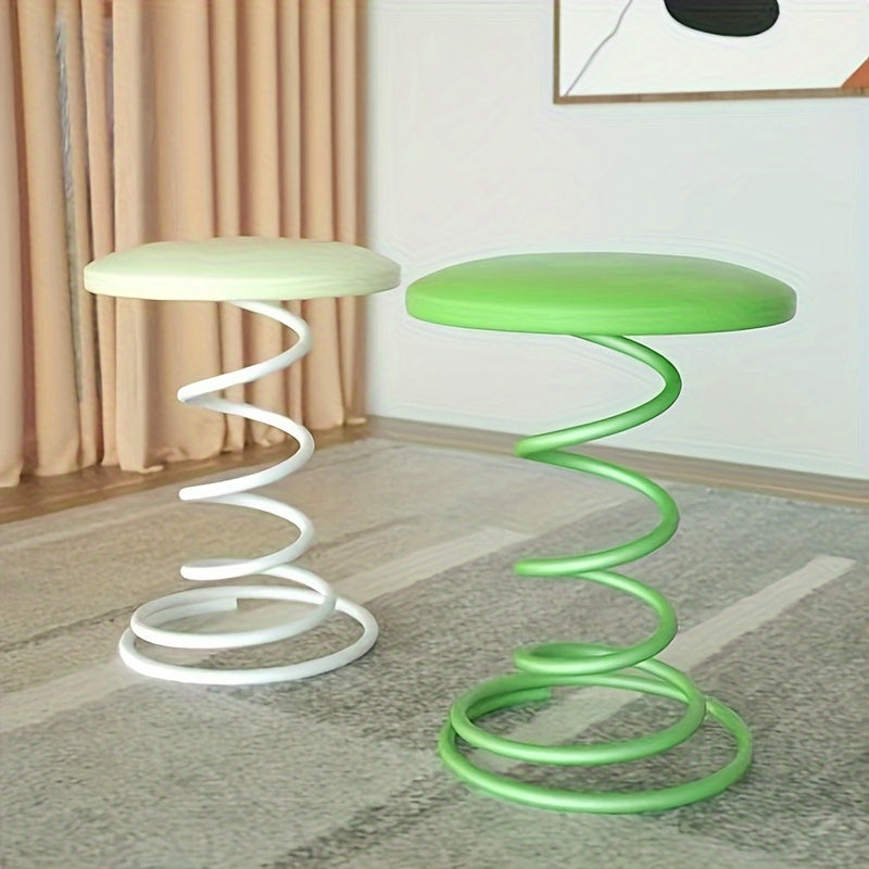 Iron Spring Chair Light Bar Stool Modern Art Furniture